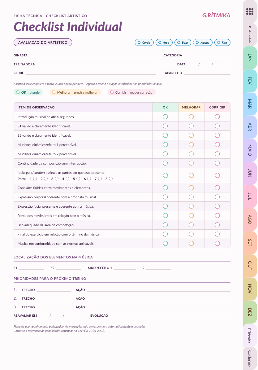 Ficha Checklists